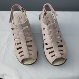 Skechers Women's Blush Suede Sandals 7.5 Med